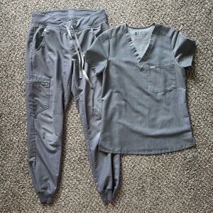 Figs Charcoal Scrub Set